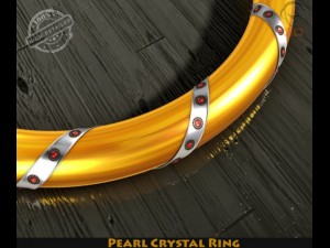 pearl crystal ring 3D 模型