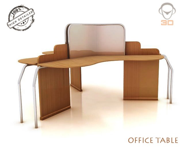 office table 3D Model .c4d .max .obj .3ds .fbx .stl .blend 
