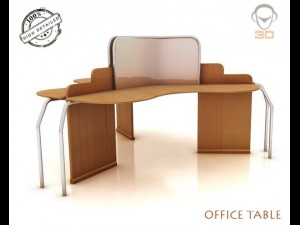 office table Modèle 3D