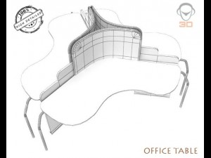 office table 3D Model