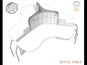 office table 3D Model