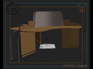 office table 3D Model
