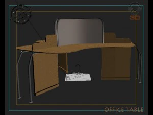 office table 3D Model