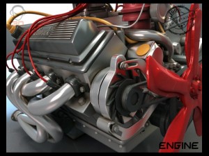 turbo v8 engine 3Dモデル