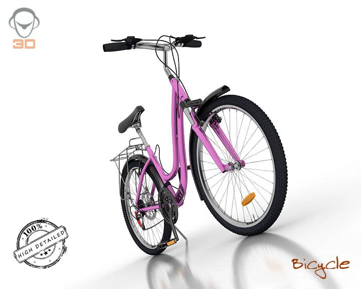 bicycle 3D Model .c4d .max .obj .3ds .fbx .stl .blend 
