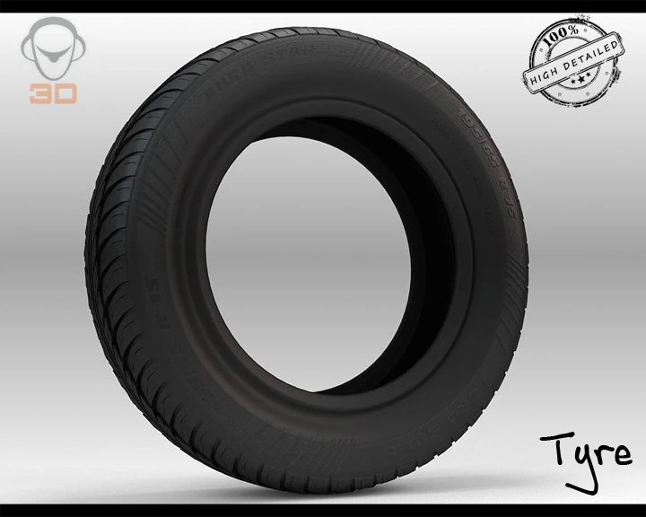 euro star tyre 3D Model .c4d .max .obj .3ds .fbx .stl .blend 