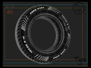 euro star tyre 3D Model