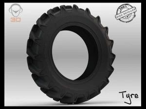 opona z końcówką mocy Model 3D