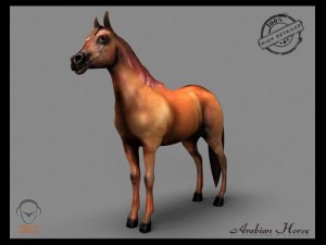 arabian horse 3Dモデル