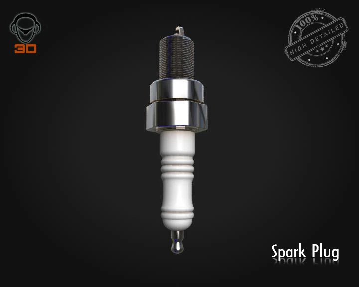spark plug 3D Model .c4d .max .obj .3ds .fbx .stl .blend 