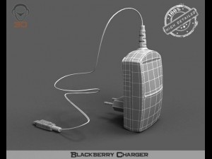 blackberry charger 3D मॉडल