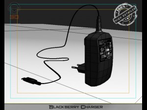 blackberry charger 3D मॉडल
