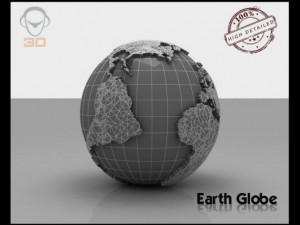 earth globe Model 3D