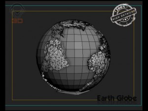earth globe Model 3D