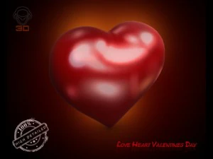 3d love heart valentines day 3D Model