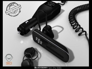 blackberry set hs500 Modelo 3D