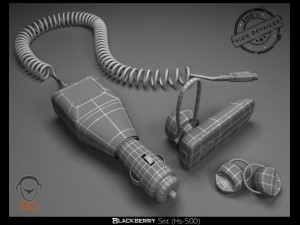 blackberry set hs500 Modelo 3D