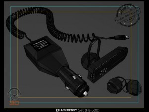 blackberry set hs500 Modelo 3D