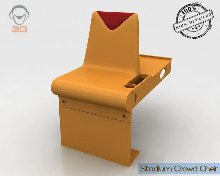 stadium crowd cheir 3D Model .c4d .max .obj .3ds .fbx .stl .blend 