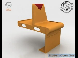stadium crowd cheir 3D Model