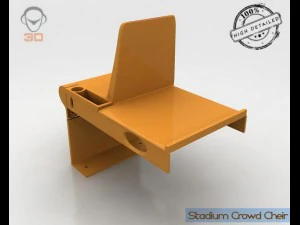 stadium crowd cheir 3D Model