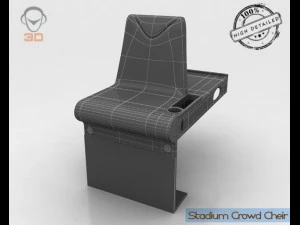 stadium crowd cheir 3D Model