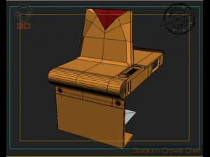 stadium crowd cheir 3D Model