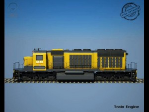 train engine 3D 모델
