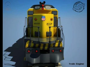 motore del treno Modello 3D