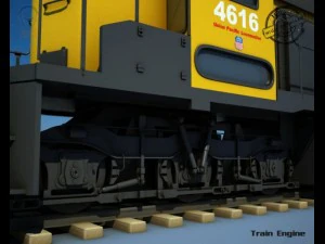 motore del treno Modello 3D