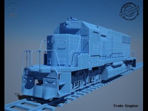 train engine 3D 모델