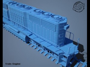 train engine 3D 모델