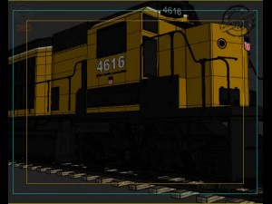 motore del treno Modello 3D