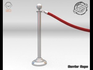 barrier rope Modello 3D