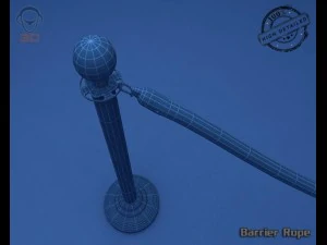 barrier rope 3D Model