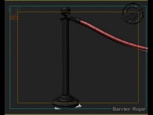 barrier rope 3D Model