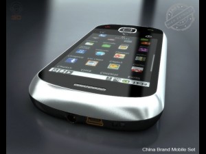 china brand mobile set Model 3D
