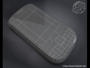 china brand mobile set Model 3D