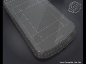 china brand mobile set Model 3D