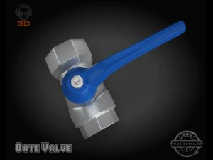 गेट वाल्व 3D मॉडल