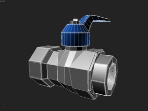 gate valve 3D-Modell