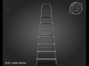 step lader matel 3D 模型