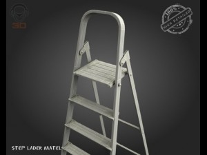 step lader matel 3D 模型