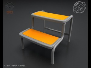 step lader small 3D Model