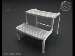 step lader small Model 3D