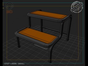 step lader small Model 3D