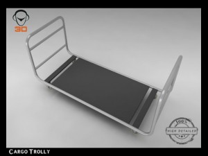 cargo trolly Model 3D