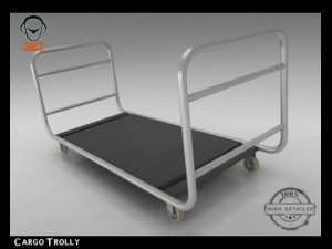 cargo trolly Model 3D