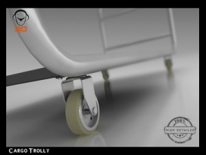 cargo trolly Model 3D