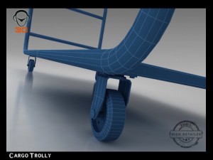 cargo trolly Model 3D